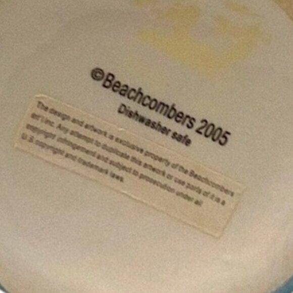 Vintage‎ 2005 Beachcombers Hand Painted Lighthouse Mugs Set of 2 - Picture 7 of 7